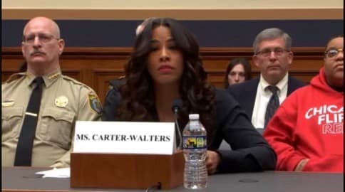 Danielle Carter-Walters testifying before the U.S. House
