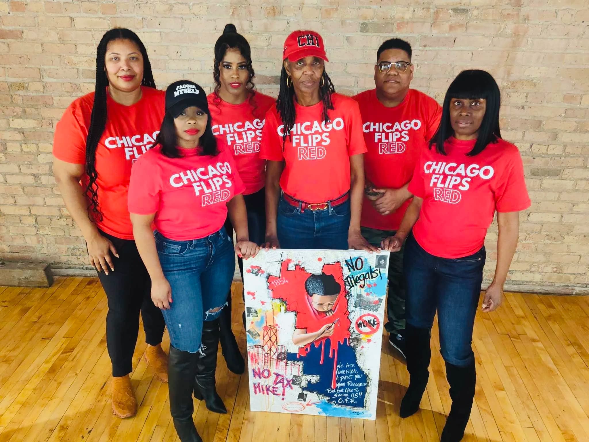 Chicago Flips Red team with artwork
